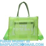 Wholesale Summer Clear Mesh PVC Beach Bags Transparent Design Tote Bags Women