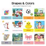 Shape And Colors Early Learning Education Flash Cards Preschool to Kindergarten