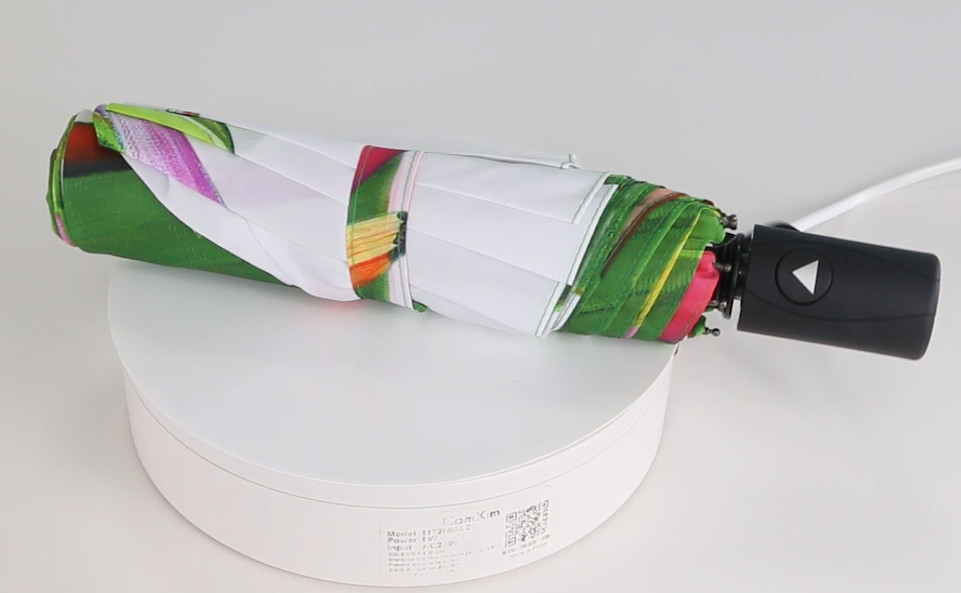 metal shaft 3 fold ladies umbrella With Digital Printing