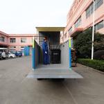 Closed Type Waste Bin Truck Lifting Plate Eco friendly Mini Garbage Truck