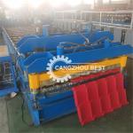 Hydraulic Cutting Galvanized 1310mm Glazed Tile Forming Machine