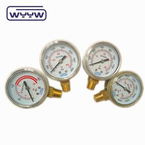Quality Lower Mount Gas Manometer Pressure Gauge For Oxygene Cylinder wholesale
