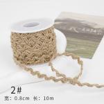 Christmas Brown Burlap Ribbon 5mm-45mm Wired Burlap Ribbon