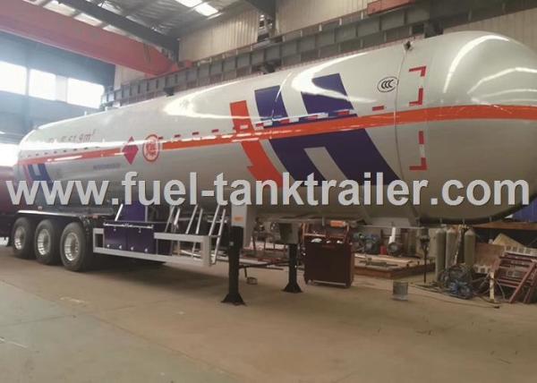Air Suspension 3 Axle LPG Tank Trailer , Lpg Transport Trailers Big Effective