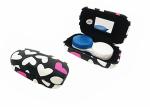 Heart Pattern Iron Contact Lens Travel Case Lovely Suitable For Women / Youth
