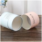 Gold Foil Cardboard Cylinder Packaging 120gsm Kraft Paper Tea Cylinder Packaging