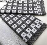 Nigerian Guipure Lace Fabric Cord Lace with Stones Embroidery Fabric Aso Ebi
