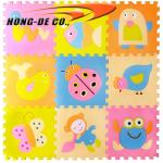 Non Toxic 12inx12in Animal Foam Play Mat / 10mm Children'S Foam Puzzle Mats