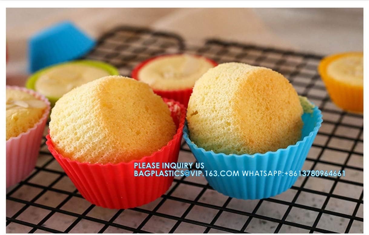 Stainless Steel Cupcake Baking Cups Mini Muffin Pan Cups, & Non-Stick Muffin Liners For Party Halloween