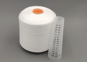 Quality Raw White Spun Polyester Sewing Thread 60/3 On Dyeable Tube Hairless wholesale