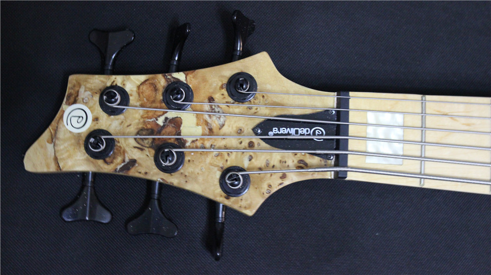 6 string classic electric bass active circuit EMG black hardware free shipping