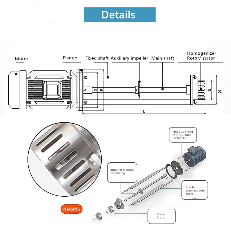 High Shearing Emulsifier Homogenizer Machine 200L For Cosmetic Industry