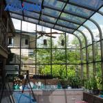 Four Seasons Deck Enclosures Curved Roof Sunroom Steel Frame Sunroom