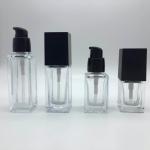 Square Clear Liquid Foundation Bottle 30ml 50ml ODM OEM Logo