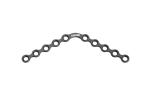 Titanium Orthopedic Maxillofacial Plates 120 Degree Curved With 6 Holes