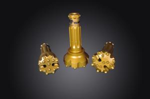 Quality Mining 4 Inch Top Hammer Drill Bits , Steel Wash Resistant Borewell Drilling Bits wholesale