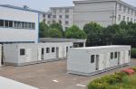 Light Steel Mobile Modern Container Homes Prefabricated Homes White One Layer