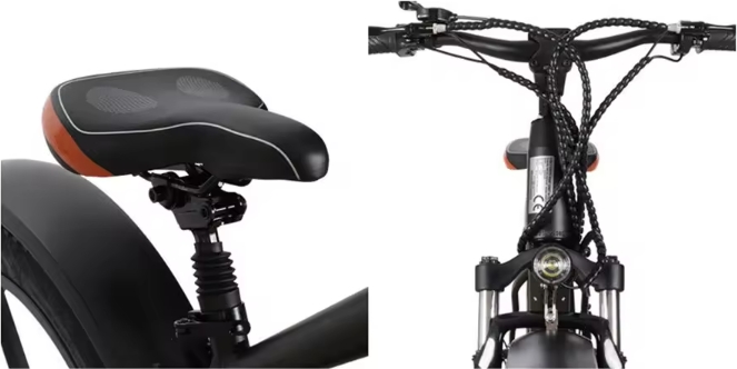 48V 350W Electric Bicycle 48V 10Ah Electric Bike 26*4.0 All-in-one Wheel Fat Tire Ebike Electric Mountain Bike