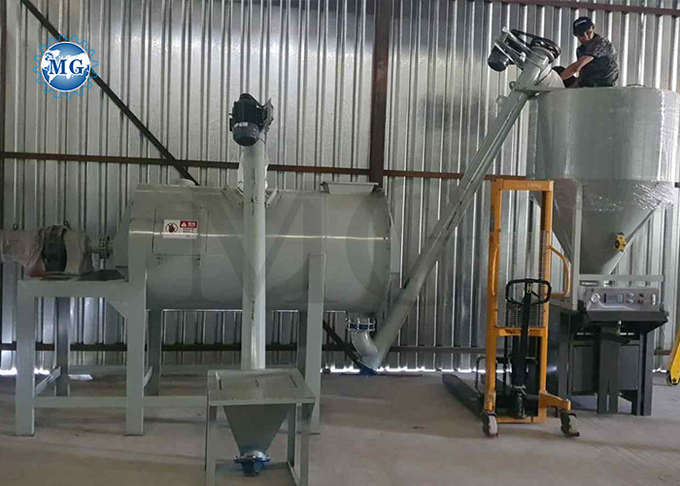 Simple Dry Mortar Mixer Machine Cement Sand Mixing Ribbon Mixer