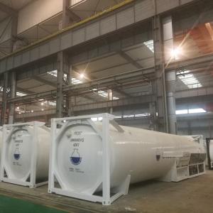 Quality 20ft 40ft T75 Liquid Oxygen ISO Container Length 6058mm wholesale