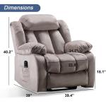 Electric Full Body Massage Elderly Reclining Chair Sofa Customized Flannelette