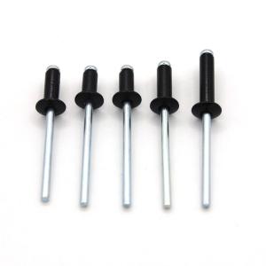 Quality Aluminium Steel Pop Rivets with Open End Black Head ISO Standard 3/3.2/4/4.8/5/6 wholesale