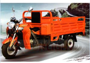 Quality Red 3 Wheel Dump Truck / Cargo Motor Tricycle For Mountain Mining Plantation wholesale
