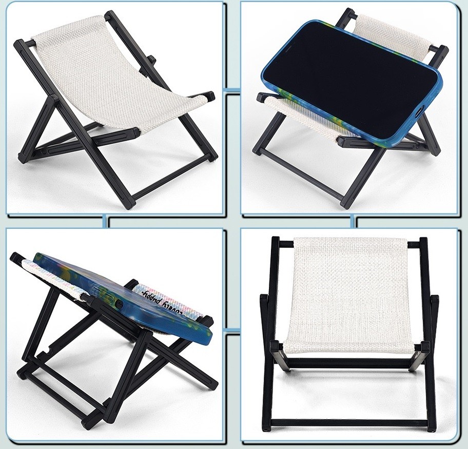 Personalized Sublimation Plastic Phone Stand With printable linen For Sublimation Photo Printing