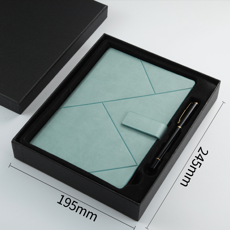 Business A5 Pu Leather Notebook With Woodfree Paper 150mm Width