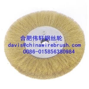 Quality Crimped Wire Circular Brushes with Nuts wholesale