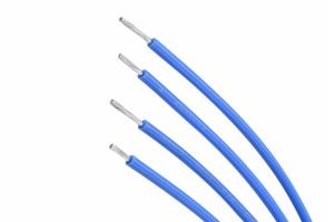 Quality Blue Tinned Copper 22 Awg 600v Wire , Flexible Silicone Wire UL3529 150℃ wholesale