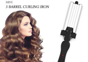 Quality Ceramic Plate Triple Barrel Waver Hair Styling Tools Curling Iron Wand wholesale