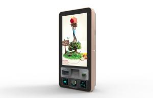 Quality Wall Mounted Interactive Touch Screen Kiosk With Magnetic Stripe / RF / IC Card wholesale