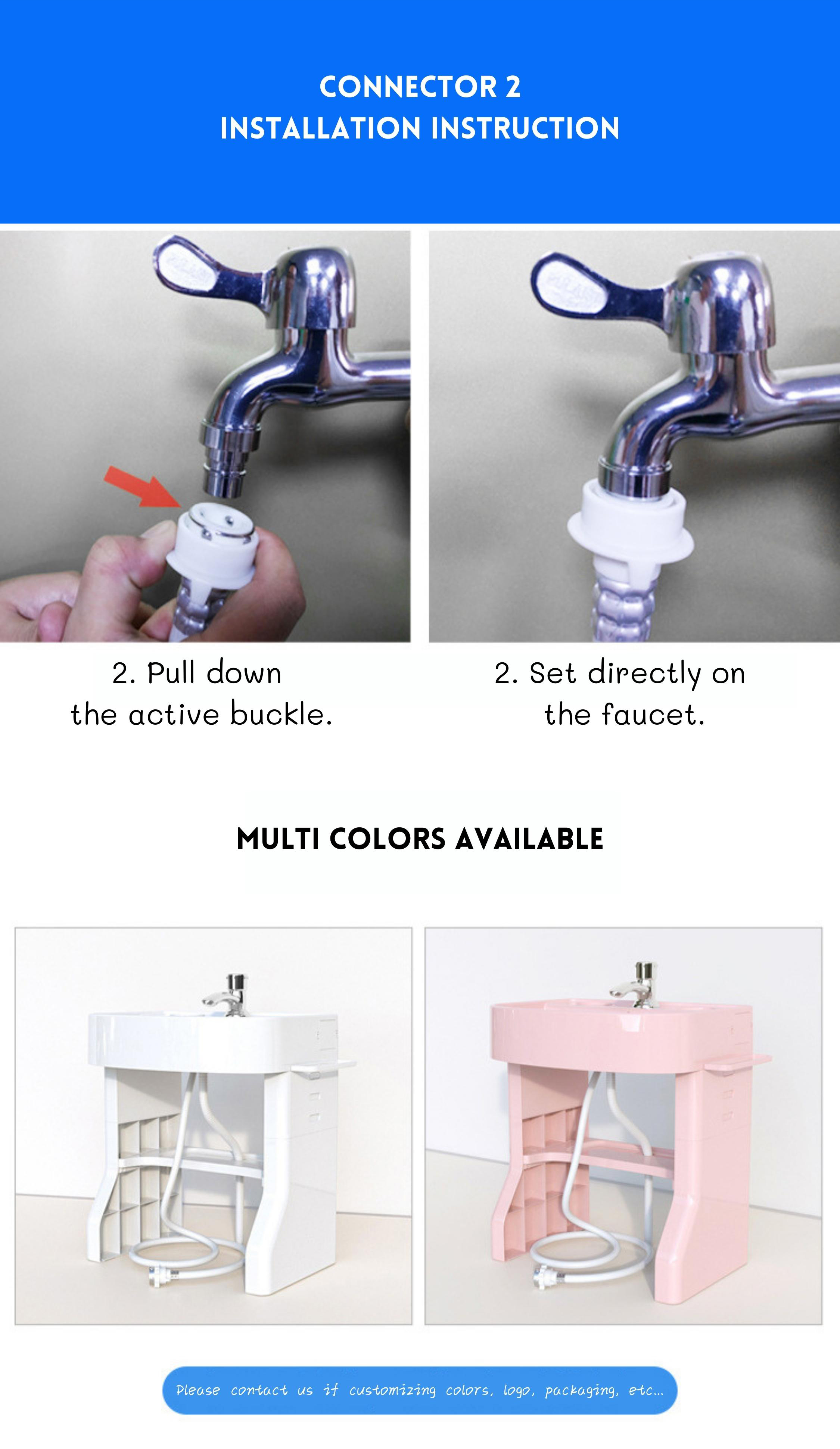 Customized Logo Plastic Kids Wash Basin Pedestal Sink Popular Design