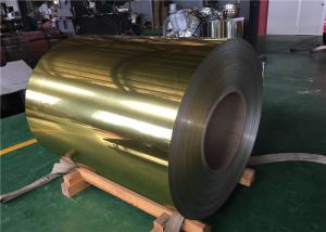 Quality Alloy 1050 Gold Color PE Coating Polished Aluminum Coil For ACP Products wholesale