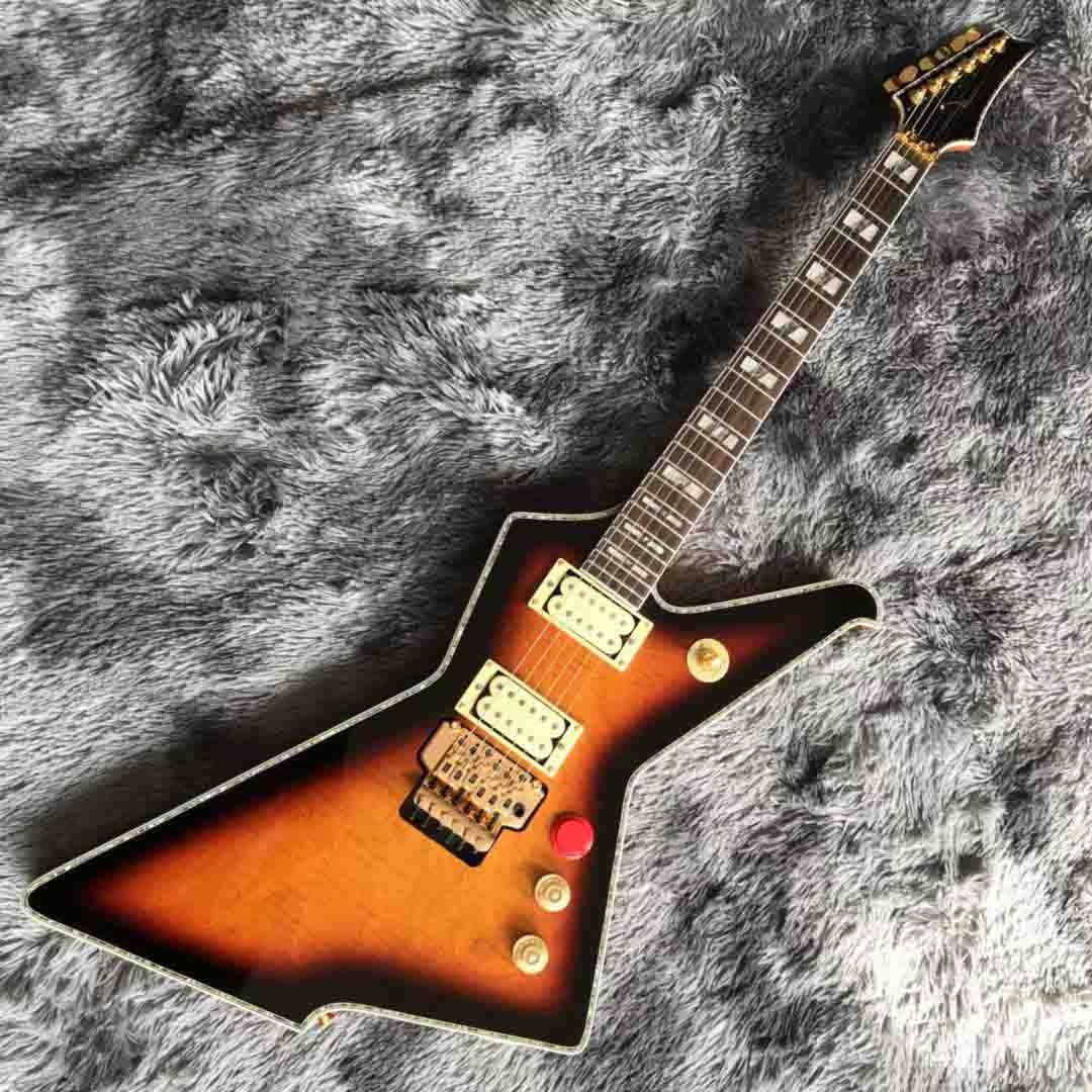 Custom High Gloss Black Destroyer Duplex Tremolo System Electric Guitar in Black or Sunburst