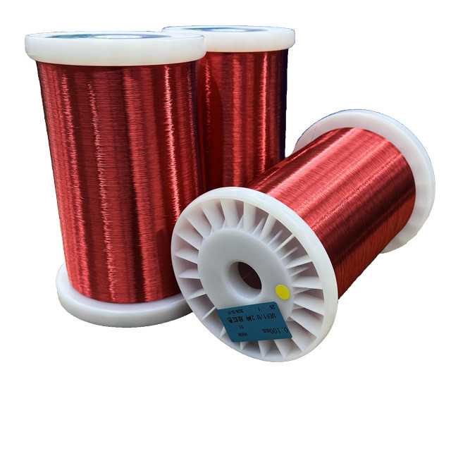 UEWF U0 Enamelled Round Copper Wire 0.50mm-1.00mm High Thermal Polyurethane High Speed Coiling Processing