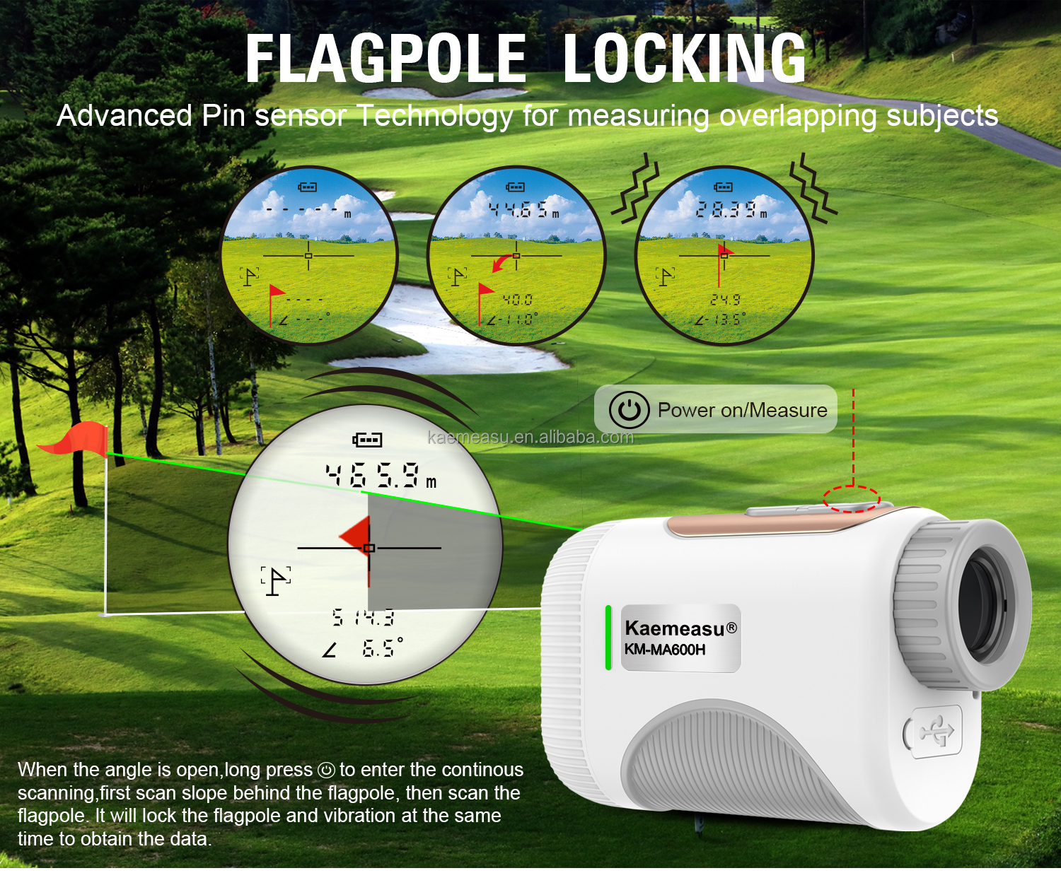 OEM Golf Slope Scope Laser Distance Meter Telescope Industrial Grade Golf Laser Rangefinders