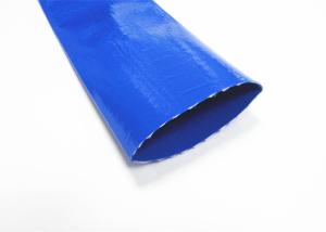 Quality Blue Pvc Layflat Hose Aging Resistance For Water / Light Chemical Discharge wholesale