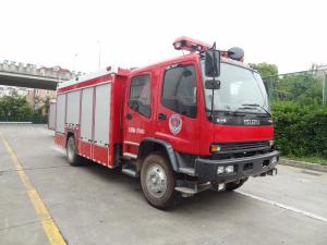 Quality ISUZU FVR 6ton Fire Brigade Truck , 4000L Water 2000 Liters Foam Tanker Fire Truck wholesale