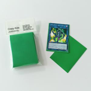 Quality Polypropylene Solid Mini Green Card Sleeves 62x89mm CPP Material wholesale