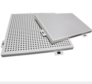 Quality Antibacterial Perforated Aluminum Veneer Powder Coating Outdoor Decorative Wall Panels wholesale
