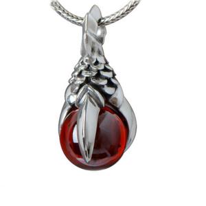 Quality Vintage Thailand Sterling Silver Dragon Claw Garnet Pendant Necklace for Men for Women(N6030810) wholesale