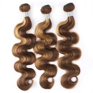 Quality #P4/27 Body Wave Remy Human Hair Bundles Sew In Weave Bundles Brazilian Bundle Deals wholesale
