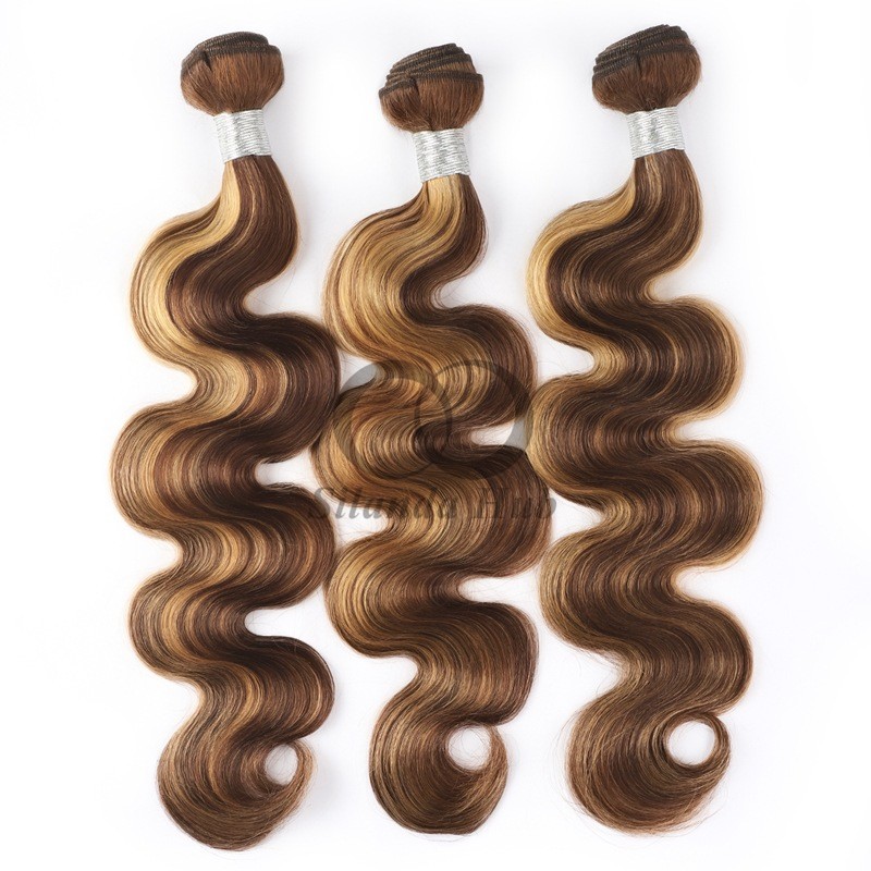 #P4/27 Body Wave Remy Human Hair Bundles Sew In Weave Bundles Brazilian Bundle Deals