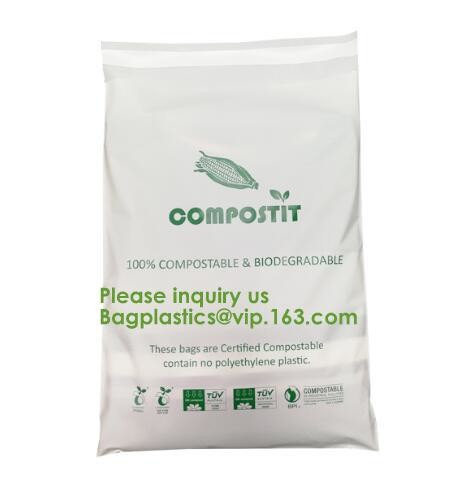 Biodegradable compostable plastic courier shipping envelope custom 10x13 matte black poly mailers bag bagplastics bageas