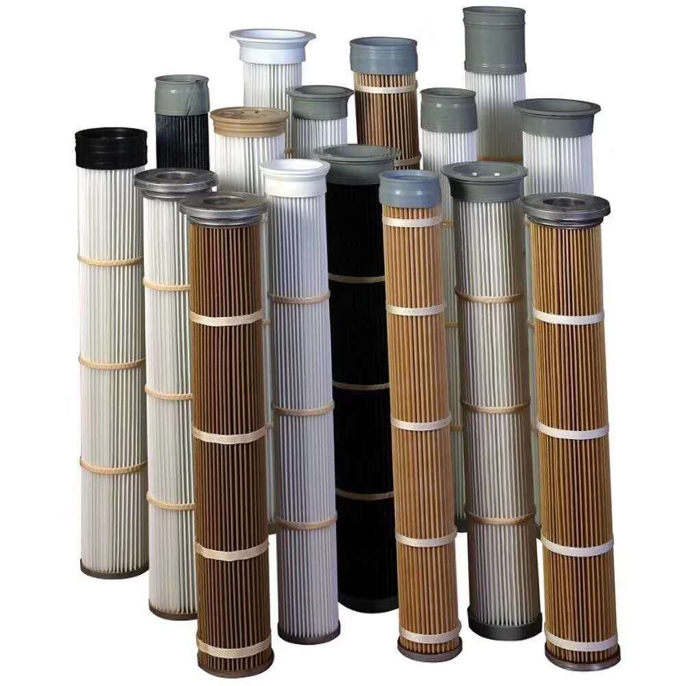 99.99% Polyester Coalescing Filter Cartridge Flat Type Dust Filter