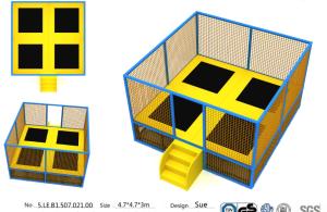 Quality 22M2 Small Indoor Trampoline Park Equipment/ China Supplier Trampoline/ Amusement Jumping Bed wholesale