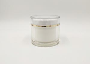 Quality 100g Empty Luxuries Acrylic Face Cream Jars Round Shape Convenient Carrying wholesale