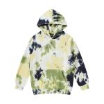 Vintage Men Blank Terry Tie Dye Unisex Plain Hoodies Crewneck Streetwear